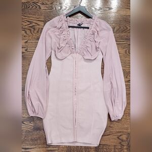 Just Met You Bandage Mini Dress - Mauve